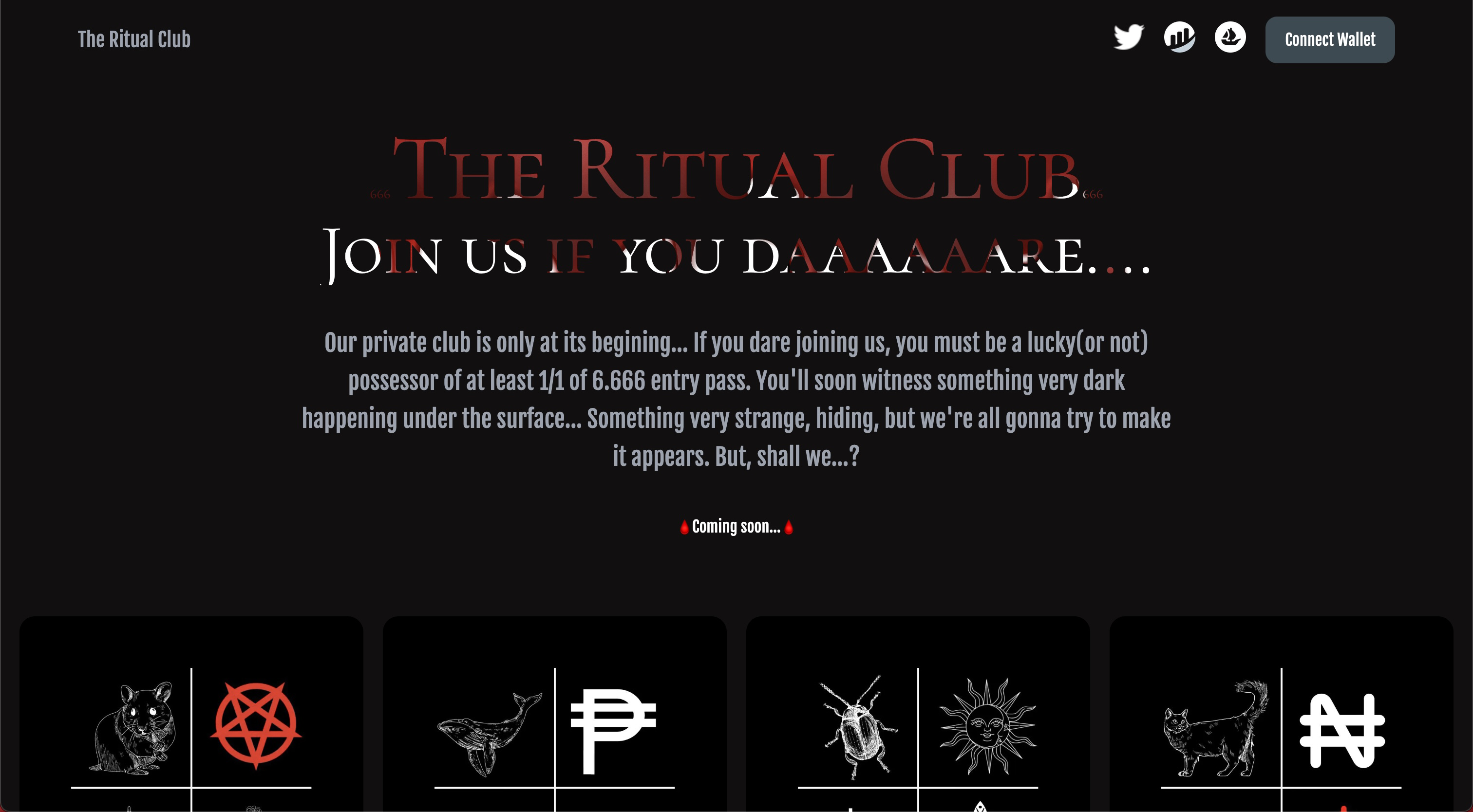 The Ritual Club, dApp réalisée en 2022 par Eden Developpement